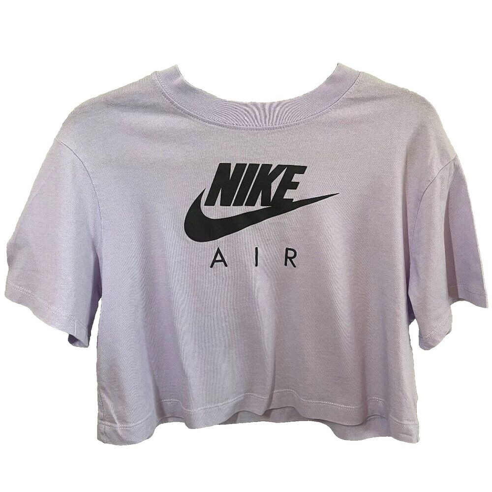 Nike Air Women’s Crop Top Lavender Athleisure Boxy Workout Size S